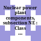 Nuclear power plant components, subsection NE : Class MC components.