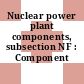 Nuclear power plant components, subsection NF : Component supports.