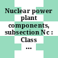 Nuclear power plant components, subsection Nc : Class 2 components.