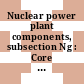 Nuclear power plant components, subsection Ng : Core support structures.