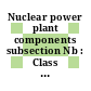 Nuclear power plant components subsection Nb : Class 1 components.