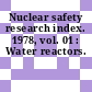 Nuclear safety research index. 1978, vol. 01 : Water reactors.