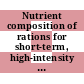 Nutrient composition of rations for short-term, high-intensity combat operations / [E-Book]