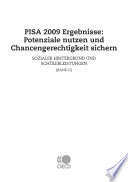 PISA 2009 [E-Book]: Potenziale nutzen und Chancengerechtigkeit sichern /