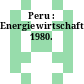 Peru : Energiewirtschaft. 1980.
