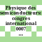 Physique des semiconducteurs: congres international 0007 : Comptes rendus : Paris, 19.07.64-24.07.64.