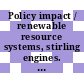 Policy impact / renewable resource systems, stirling engines. 5, 1992,5 : 27th Intersociety Energy Conversion Engineering Conference proceedings : IECEC : San-Diego, CA, 03.08.92-07.08.92