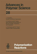 Polymerization Reactions [E-Book].
