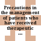 Precautions in the management of patients who have received therapeutic amounts of radionuclides : Recommendations of the NCRP.