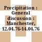 Precipitation : General discussion : Manchester, 12.04.76-14.04.76