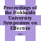 Proceedings of the Hokkaido University Symposium on Effective Utilization of Surface Analysis Techniques in Plasma Surface Interactions : Sappporo, Japan October 4-7, 1982.