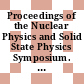 Proceedings of the Nuclear Physics and Solid State Physics Symposium. 23B. Nuclear physics : New-Delhi, December 11-15, 1980 /