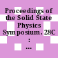 Proceedings of the Solid State Physics Symposium. 28C : Nagpur, December 27-39, 1985 /