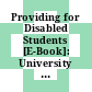 Providing for Disabled Students [E-Book]: University of Grenoble, France /