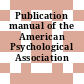 Publication manual of the American Psychological Association /