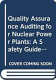Quality assurance auditing for nuclear power plants : a safety guide /