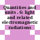 Quantities and units . 6: light and related electromagnetic radiations