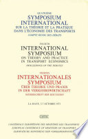 Quatrième symposium international sur la théorie et la pratique dans l'économie [E-Book]: Compte rendu des débats, La Haye, 5-7 Octobre 1971 /