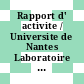 Rapport d' activite / Universite de Nantes Laboratoire de Physique Nucleaire: 1989 - 1991.
