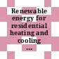 Renewable energy for residential heating and cooling policy handbook [E-Book] /