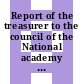 Report of the treasurer to the council of the National academy of sciences for the year ended december 31, 2000 [E-Book]