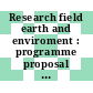 Research field earth and enviroment : programme proposal 5 : sustainable use of landscapes /