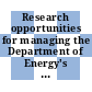 Research opportunities for managing the Department of Energy's transuranic and mixed wastes / [E-Book]