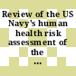Review of the US Navy's human health risk assessment of the naval air facility at Atsugi, Japan / [E-Book]