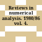 Reviews in numerical analysis. 1980/86 vol. 4.