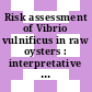Risk assessment of Vibrio vulnificus in raw oysters : interpretative summary and technical report [E-Book]