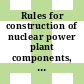 Rules for construction of nuclear power plant components, subsection NB : Class 1 components.