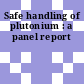 Safe handling of plutonium : a panel report