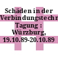 Schäden in der Verbindungstechnik: Tagung : Würzburg, 19.10.89-20.10.89