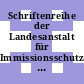 Schriftenreihe der Landesanstalt für Immissionsschutz des Landes Nordrhein Westfalen Vol 0057.