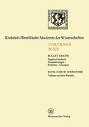 Sitzung / Rheinisch-Westfälische Akademie der Wissenschaften. 292 : Düsseldorf, 2.12.81