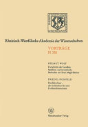 Sitzung / Rheinisch-Westfälische Akademie der Wissenschaften. 317 : Düsseldorf, 3.10.84