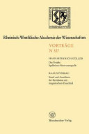 Sitzung / Rheinisch-Westfälische Akademie der Wissenschaften. 317 : Düsseldorf, 6.7.83