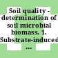 Soil quality - determination of soil microbial biomass. 1. Substrate-induced respiration method (ISO 14240-1:1997) : english translation of DIN EN ISO 14240-1:2011-09 = Bodenbeschaffenheit - Bestimmung der mikrobiellen Biomasse von Böden. 1. Substrat-induziertes Respirationsverfahren (ISO 14240-1:1997) : englische Übersetzung von DIN EN ISO 14240-1:2011-09 = Qualite du sol - determination de la biomasse microbienne du so. 1. Methode par respiration induite par le substrat (ISO 14240-1:1997) : traduction anglaise de DIN EN ISO 14240-1:2011-09