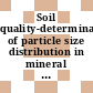 Soil quality-determination of particle size distribution in mineral soil material- method by sieving and sedimentation [E-Book] /