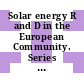 Solar energy R and D in the European Community. Series A. Solar energy applications to dwellings.