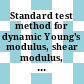 Standard test method for dynamic Young's modulus, shear modulus, and Poisson's ratio for advanced ceramics by sonic resonance /