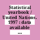 Statistical yearbook / United Nations. 1997 : data available as of 30 November 1999 /