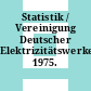 Statistik / Vereinigung Deutscher Elektrizitätswerke. 1975.