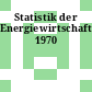 Statistik der Energiewirtschaft. 1970