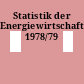 Statistik der Energiewirtschaft. 1978/79
