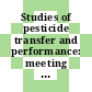 Studies of pesticide transfer and performance: meeting : Bath, 06.04.87-08.04.87.