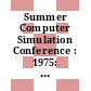 Summer Computer Simulation Conference : 1975: proceedings. vol 0002 : San-Francisco, CA, 21.07.75-23.07.75.
