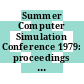 Summer Computer Simulation Conference 1979: proceedings : Toronto, 16.07.79-18.07.79.