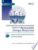 Sustainability and environmental impact of renewable energy sources.