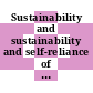 Sustainability and sustainability and self-reliance of national nuclear institutions : proceedings of a workshop [E-Book] /